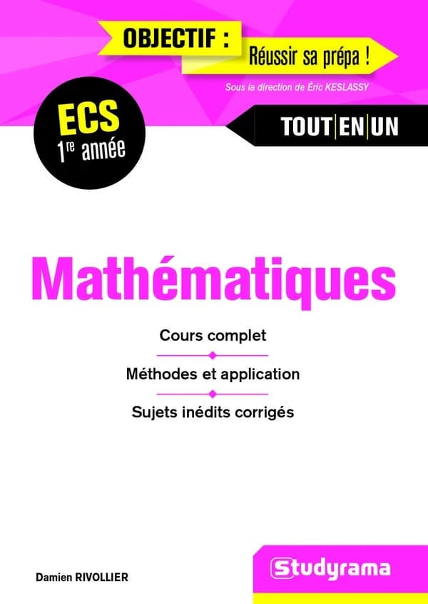 Mathématiques ECS : première année