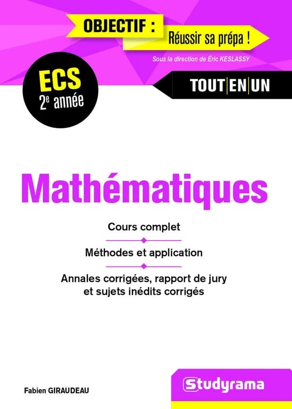 Mathématiques ECS : deuxième année