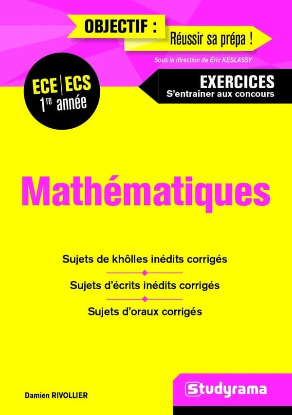 Mathématiques ECE, ECS, première année