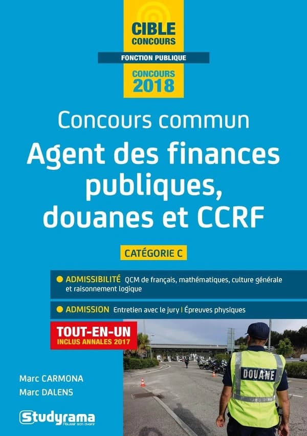 Concours commun, agent administratif principal des finances publiques, des douanes et de la CCRF de 2e classe : [catégorie C]