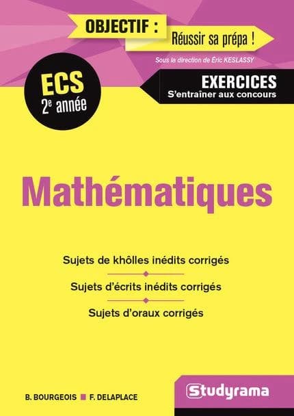 Mathématiques ECS deuxième année