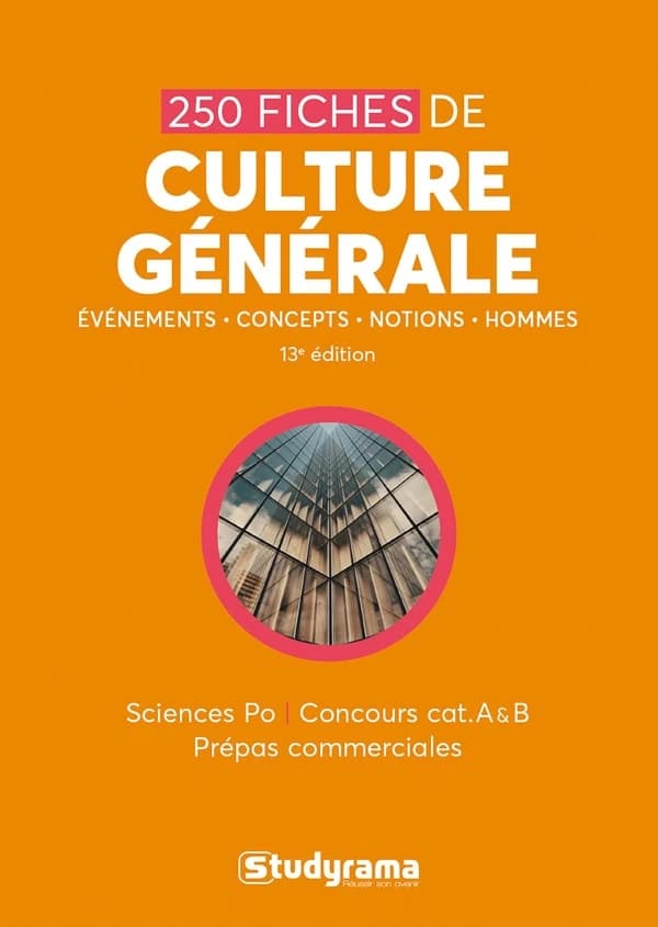 250 fiches de culture générale : Sciences po, concours cat. A & B, prépas commerciales (13e éd.)