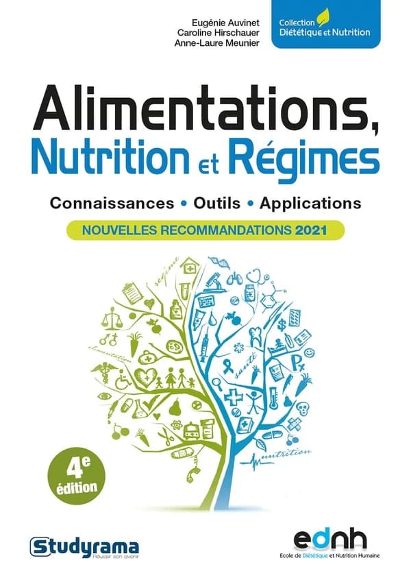 Alimentations, nutrition et régimes : connaissances, outils, applications (4e éd., nouvelles recommandations 2021) [Eugénie Auvinet, Caroline Hirschauer, Anne-Laure Meunier]