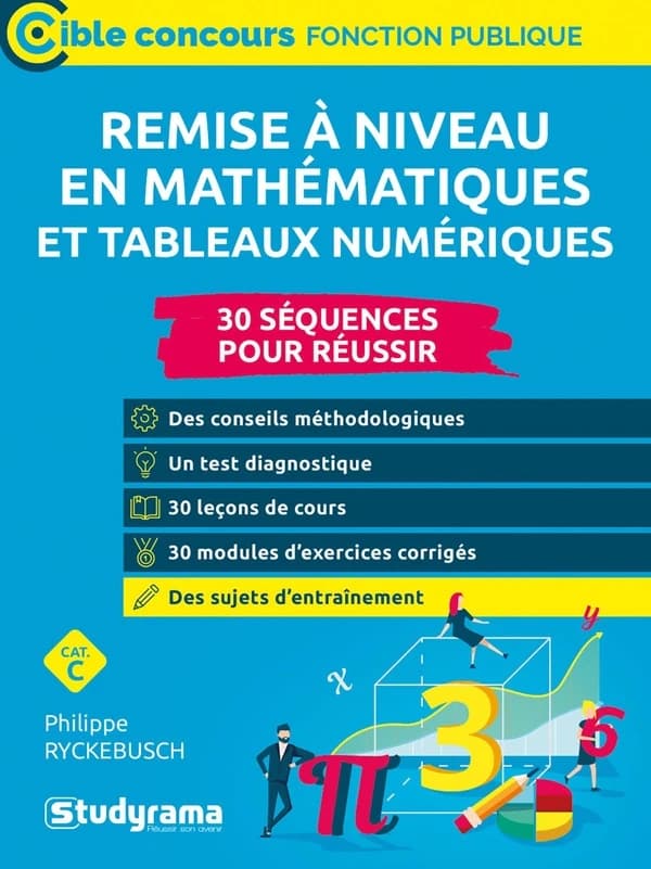 Remise à niveau en mathématiques et tableaux numériques : concours de catégories C