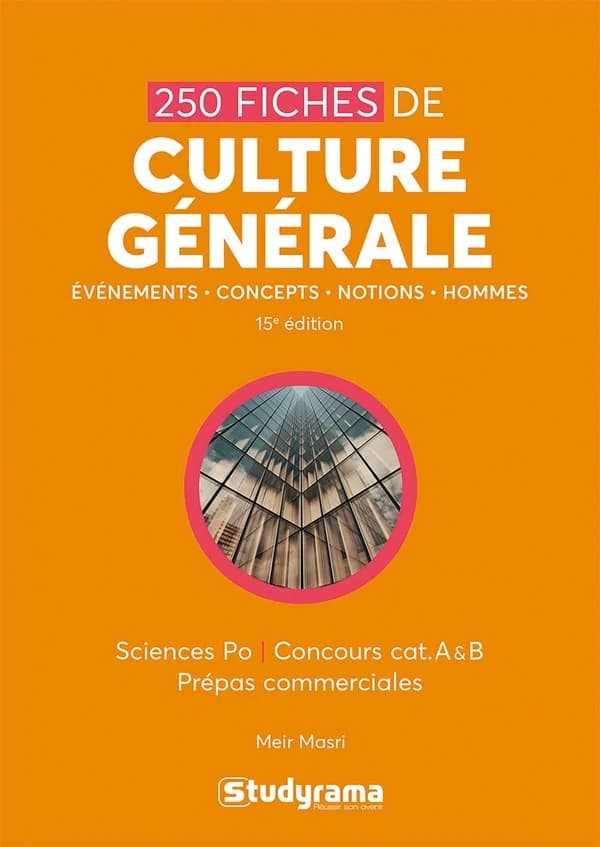 250 fiches de culture générale : Sciences po, concours cat. A & B, prépas commerciales (15e éd.)