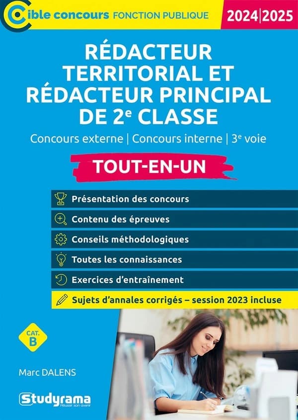 Rédacteur territorial, rédacteur principal de 2e classe : tout-en-un