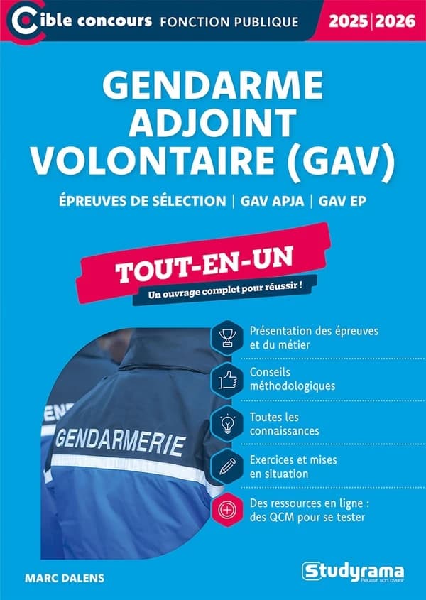 Gendarme adjoint volontaire (GAV) : Tout-en-un (édition 2025