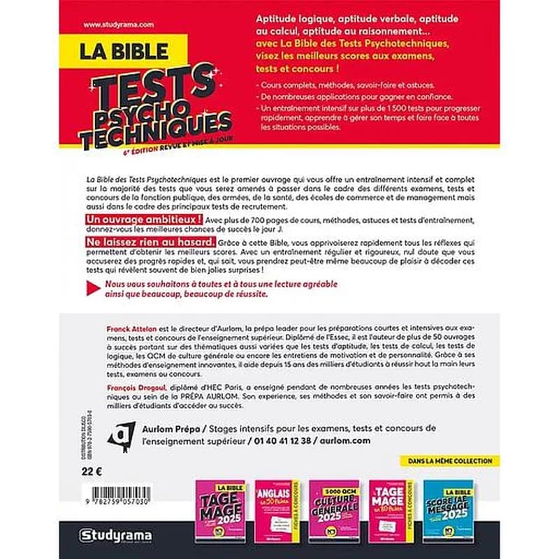 Tests psychotechniques : la bible
