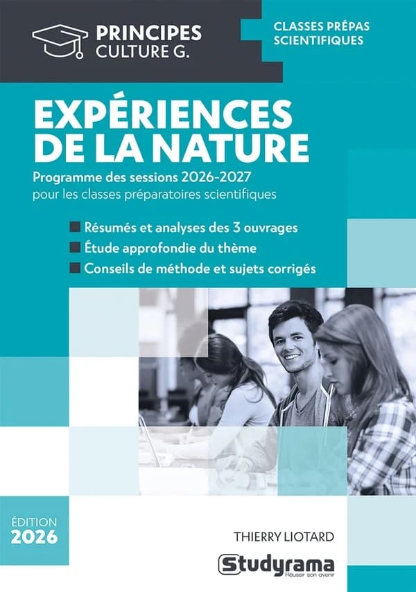 Expériences de la nature : thème de l'année prépa scientifique 2026-2027 (édition 2026)