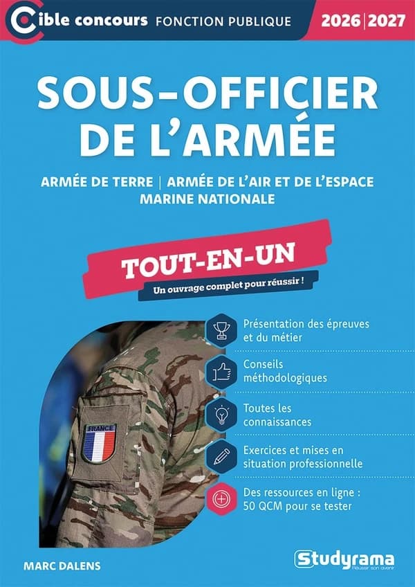 Sous-officier armée de terre : air et espace, mer