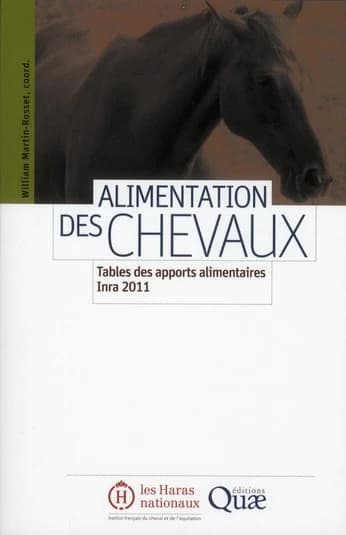 Alimentation des chevaux : tables des apports alimentaires INRA 2011