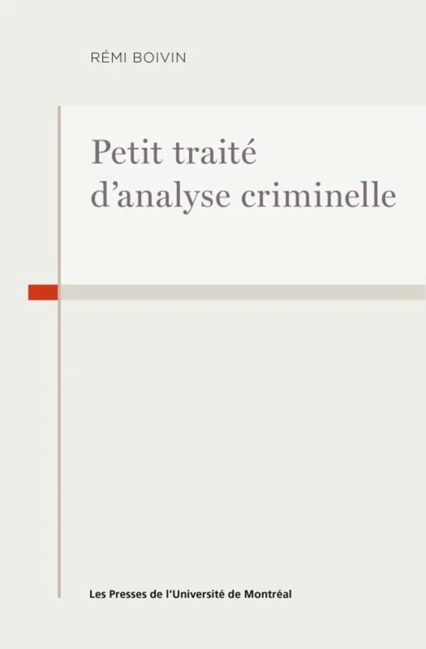 Petit traite d'analyse criminelle
