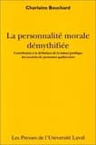 Personnalite morale demythifiee