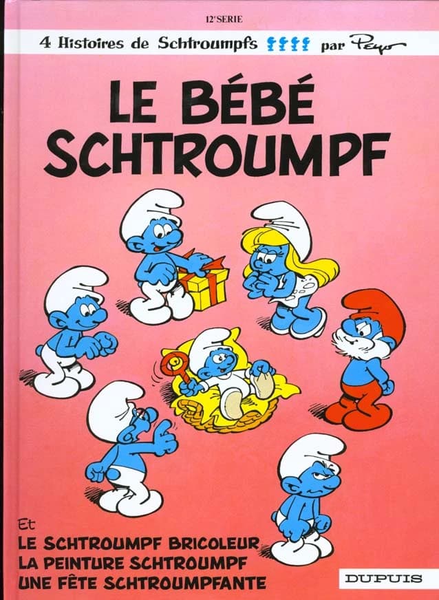 Le Bébé Schtroumpf ; [et] le Schtroumpf bricoleur ; La Peinture Schtroumpf ; Une Fête schtroumpfante