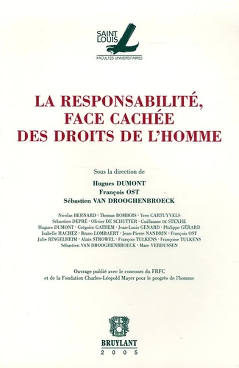 La responsabilité, face cachée des droits de l'homme : [journée d'étude]