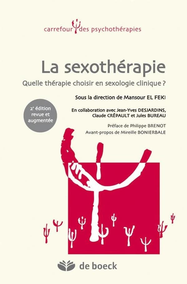 La sexothérapie : quelle thérapie choisir en sexologie clinique ? (2e éd. revue et augmentée) sous la direction de Mansour El Feki ; en collaboration avec Jules Bureau, Dominique Chatton, Claude Crépault... [et al.] ; préface de Philippe Brenot [et] avant