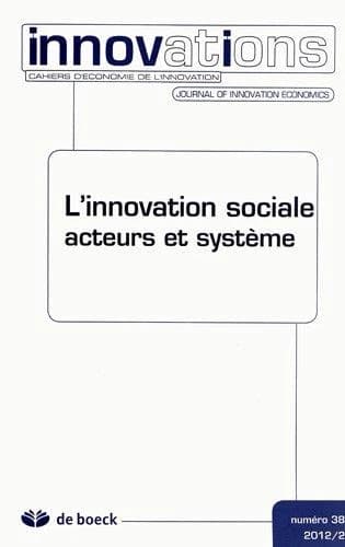 Cahiers d'économie de l'innovation n.38