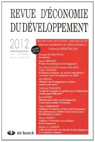 Revue d'économie du développement n.4