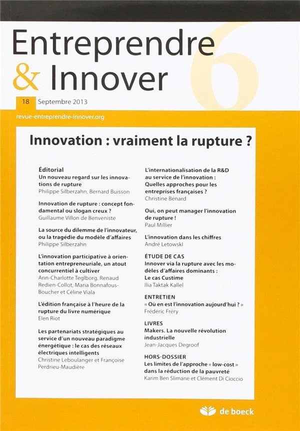 Innovation : vraiment la rupture ?