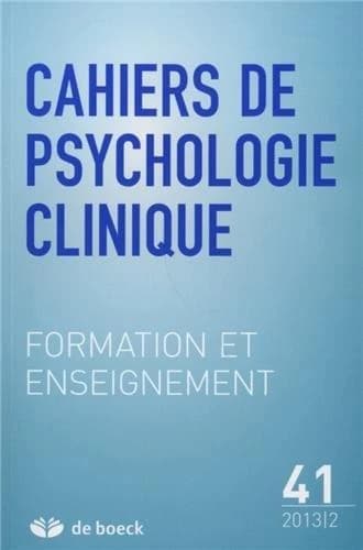 Cahiers de psychologie clinique  n.41