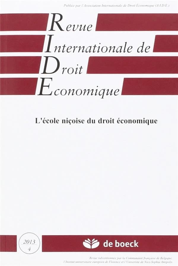 Revue internationale de droit économique n.2013