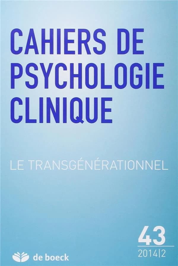 Cahiers de psychologie clinique n° 43