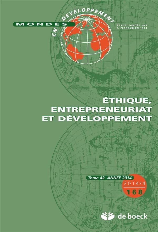 Éthique, entrepreneuriat et développement.