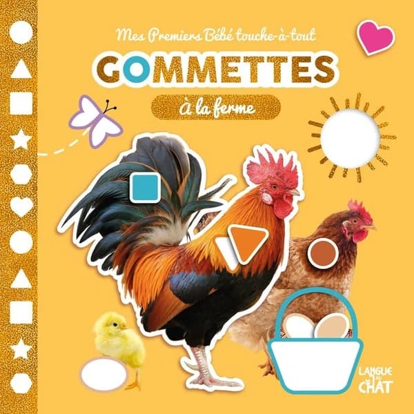 Gommettes : à la ferme : mes premiers Bébé touche-à-tout