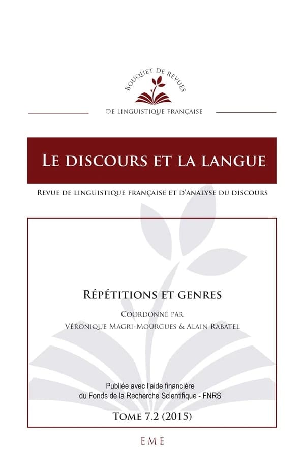 Répétitions et genres : 7.2