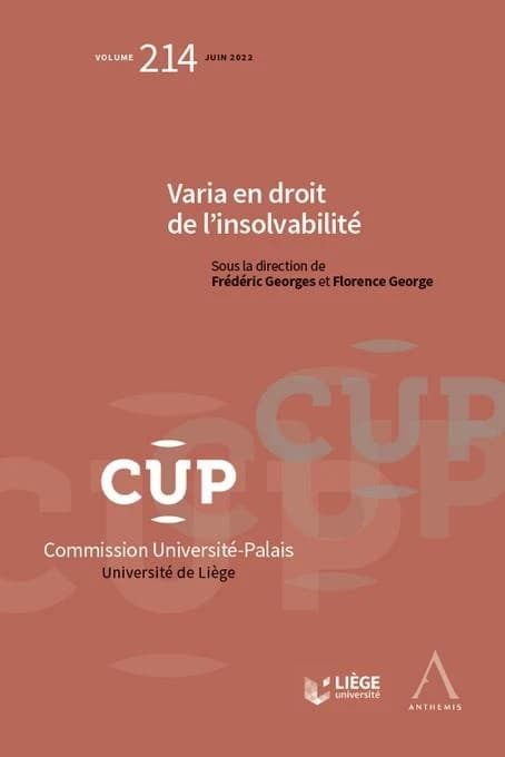 Varia en droit de l'insolvabilité