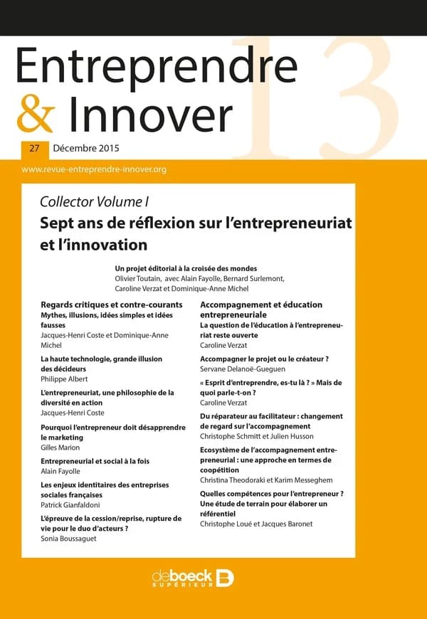 Entreprendre & innover 2015