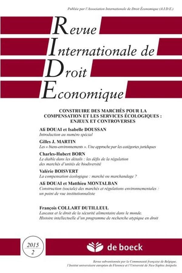 Revue internationale de droit économique n.2015