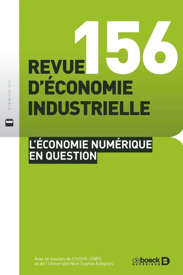 Revue d'economie industrielle 2016