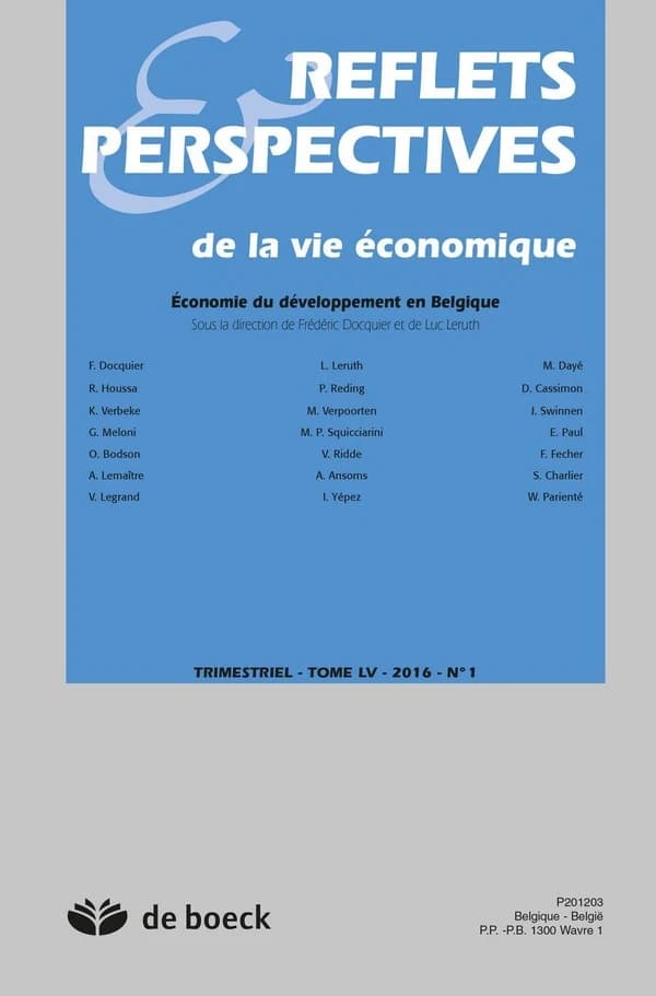 Reflets & perspectives de la vie economique 2016
