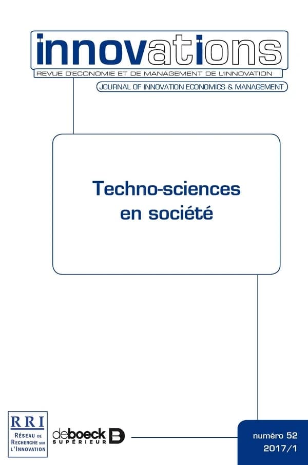 Innovations  n.52 : techno-sciences en société ; 2017