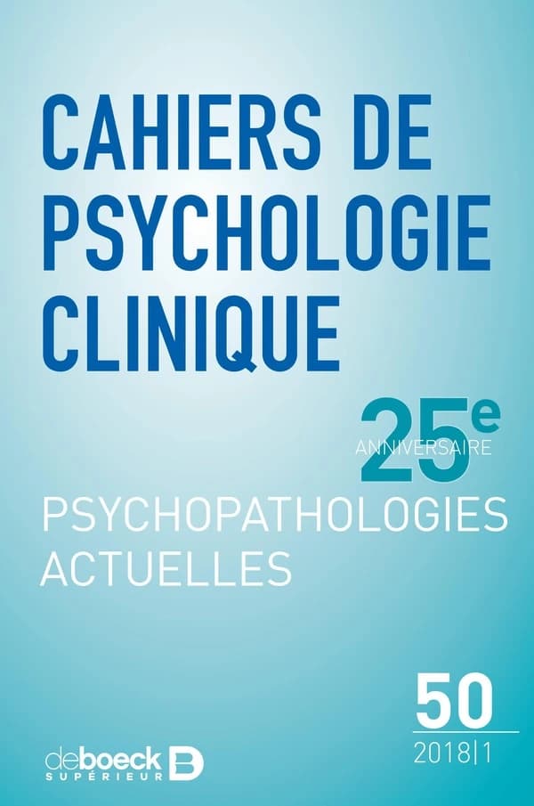 Cahiers de psychologie clinique 2018