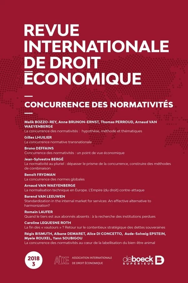 Revue internationale de droit économique 2018