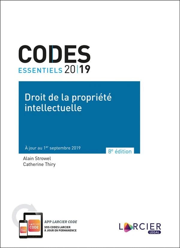 Droit de la propriété intellectuelle (8e éd., à jour au 1er septembre 2019)