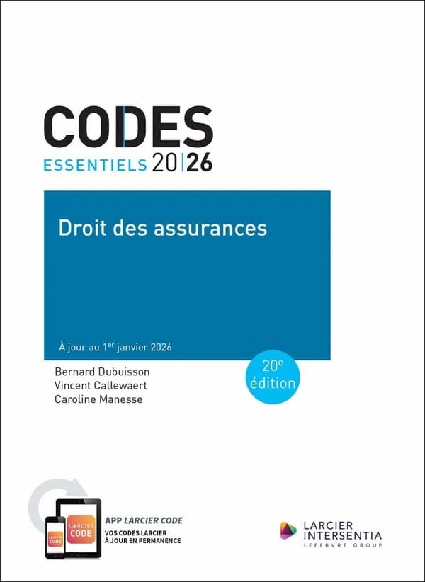Droit des assurances 2026 - : À jour au 1er janvier 2026 (20e éd.)