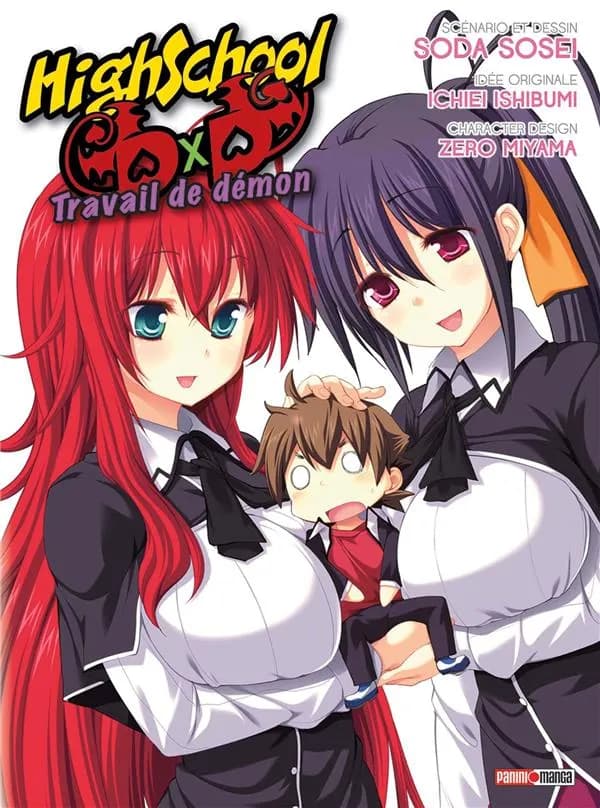 High school D x D (Spin off) scénario et dessin, Soda Sosei ; idée originale, Ichiei Ishibumi ; character design, Zero Miyama