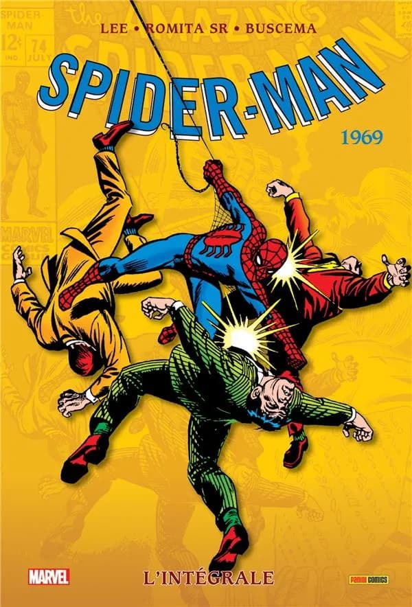 Spider-Man. [7e vol.], 1969 (Nouvelle éd.) scénario, Stan Lee ; dessin, John Romita Sr, John Buscema, Jim Mooney... [et al.] ; encrage, Jim Mooney, Bill Everett ; couleurs, Andrew Yanchus