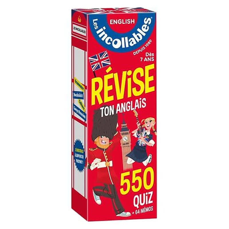 Les incollables, révise ton anglais : 550 quiz + 64 mémos