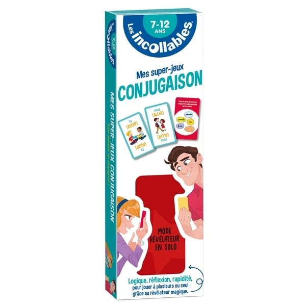Conjugaison : Logique, réflexion, rapidité pour jouer à plusieurs ou seul grâce au révélateur magique