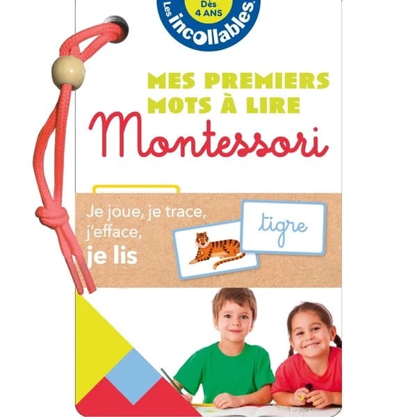 Mes premiers mots à lire Montessori : Je joue, je trace, j'efface... je lis