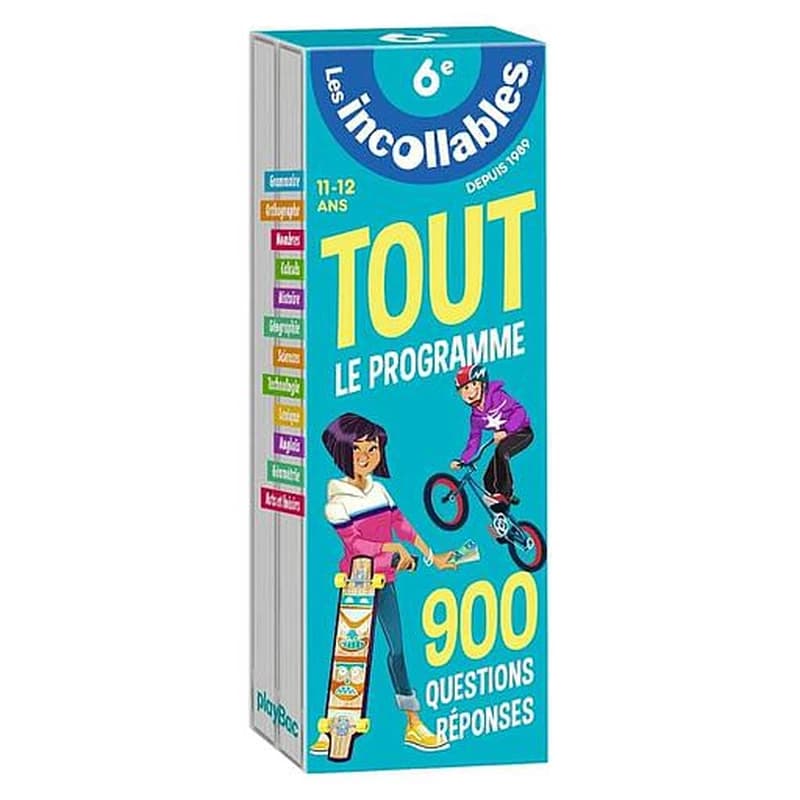 Les incollables ; tout le programme de la 6e ; 900 questions réponses