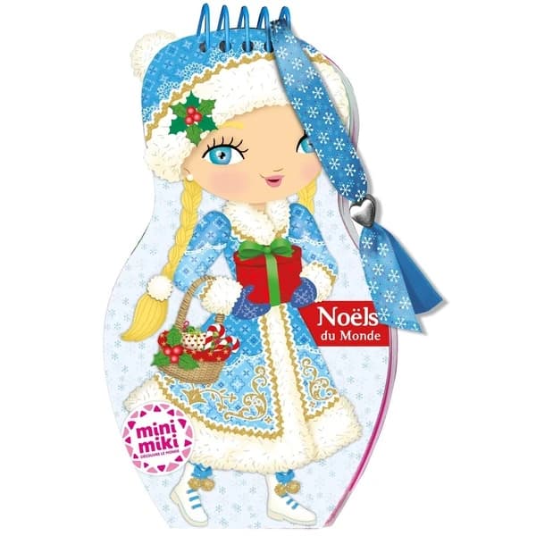 Minimiki : Noël du monde : carnet créatif : dès 4 ans : [Autocollant]