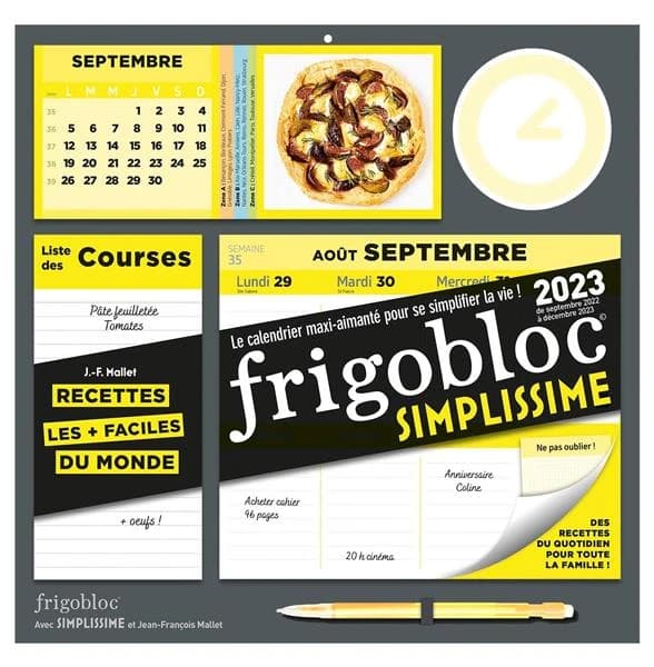 Frigobloc hebdomadaire simplissime (édition 2023)