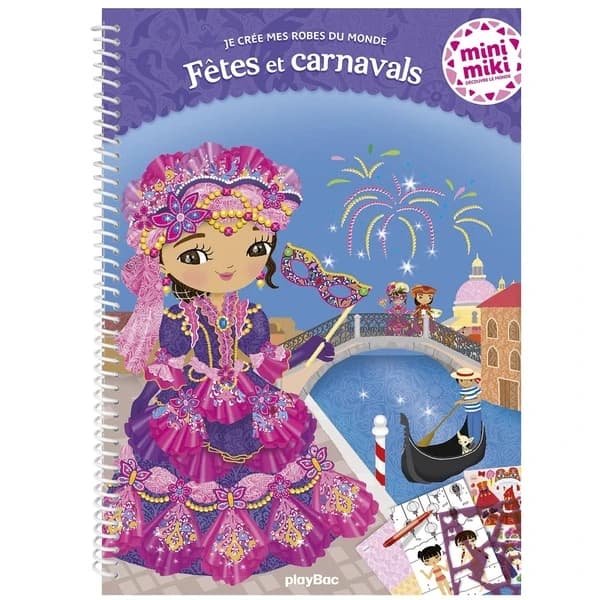 Fêtes et carnavals : Minimiki découvre le monde : [Autocollant]