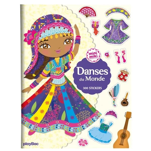 Danses du monde : Mini miki : 300 stickers : [Autocollant]