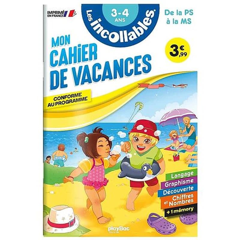 Les incollables : mon cahier de vacances ; de la PS à la MS